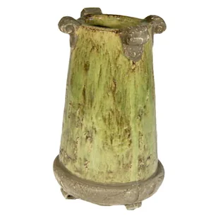 Wazon Kamienny Wysoki w Kolorze Zielonym z Ochronn - Wazony i flakony - miniaturka - grafika 1