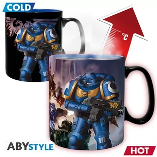 WEBHIDDENBRAND Kubek Warhammer 40.000 Ultramarine & Black Legion zmieniający się pod wpływem ciepła) - Gadżety dla graczy - miniaturka - grafika 1