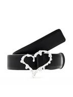 Paski - Desigual Pasek Damski 25SARL22 Czarny - miniaturka - grafika 1