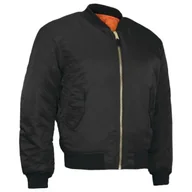 Kurtki męskie - Kurtka Wiosenna Męska Przejściowa MA1 Mfh Flek Flyers Bomberka Czarna 3XL - miniaturka - grafika 1