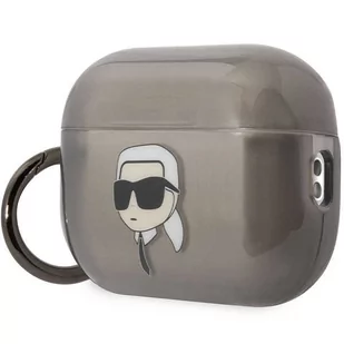 Karl Lagerfeld KKLAP2HNIKTCK Airpods Pro 2 cover czarny/black Ikonik Karl Lagerfeld - Akcesoria do słuchawek - miniaturka - grafika 3