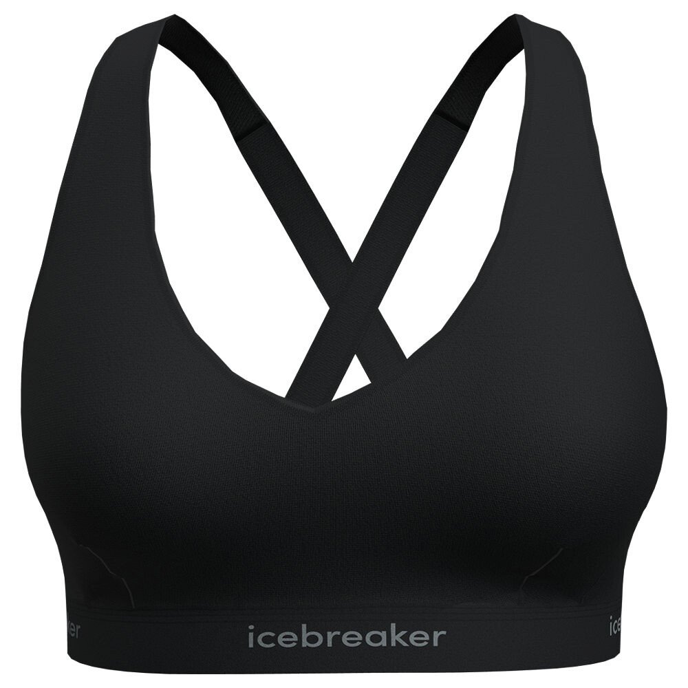 Biustonosz damski Icebreaker Merino 125 Cool-Lite Sprite Racerback Bra Black M