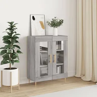 Komody - vidaXL Szafka, szary dąb sonoma, 69,5x34x90cm, materiał drewnopochodny - miniaturka - grafika 1
