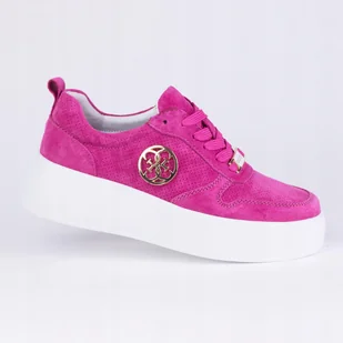 Półbuty sportowe sneakersy damskie GOODIN GD-XW-1019 skóra fuksja, róż 40 - Półbuty damskie Półbuty sportowe sneakersy damskie GOODIN GD-XW-1019 skóra fuksja, róż 40 - Półbuty damskie - miniaturka - grafika 1
