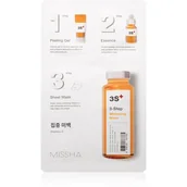 Maseczki do twarzy - Missha 3step Whitening Mask 15gx22gx5g - miniaturka - grafika 1