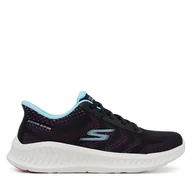 Sneakersy damskie - Sneakersy Skechers GO WALK Now - Khloe 125643/BKPR Czarny - miniaturka - grafika 1
