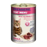 Mokra karma dla kotów - PREMIERE Meat Menu Adult serca wołowe 6x400 g - miniaturka - grafika 1