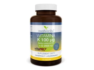MEDVERITA Witamina K2 + D3 (120 kapsułek) Medverita - Stawy, mięśnie, kości MEDVERITA Witamina K2 + D3 (120 kapsułek) Medverita - Stawy, mięśnie, kości - miniaturka - grafika 1