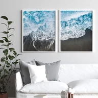 Obrazy i zdjęcia na płótnie - Dwa plakaty - Błękitne Morze - miniaturka - grafika 1