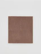 Apaszki i szaliki damskie - Reserved - Prążkowany komin z wiskozą - brązowy - miniaturka - grafika 1