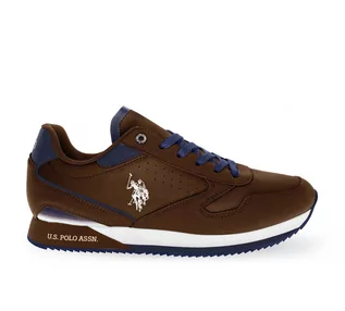 Sneakersy męskie - Sneakersy marki U.S. Polo Assn. model NOBIL003M-BHY3 kolor Brązowy. Obuwie Męskie. Sezon: Cały rok - grafika 1