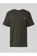 Koszulki męskie - T-shirt z nadrukiem z logo - G-Star Raw - miniaturka - grafika 1