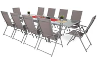 Meble ogrodowe - Zestaw mebli ogrodowych Orlando Casablanca Silver / Taupe 10+1 powystawowy - miniaturka - grafika 1