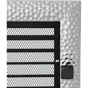 Kratki wentylacyjne - Parkanex kominkowa Venus niklowana żaluzja 22x22 - miniaturka - grafika 1