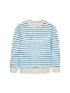 Bluzy dla dziewczynek - TOM TAILOR Bluza dziecięca dla chłopców, 34040 - Off White Blue Nep Stripe, 128-134 - miniaturka - grafika 1