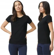 Koszulki i topy damskie - Koszulka Damska T-Shirt Bawełna HEAVY Gildan GIL5000 CZARNA L - miniaturka - grafika 1