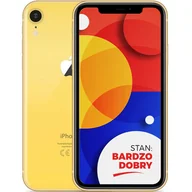 Telefony OUTLET - Apple iPhone XR Yellow 64GB Smartfon - Stan Bardzo Dobry - miniaturka - grafika 1
