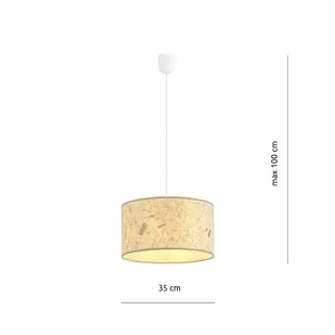 Emibig ASTON 1 CORK 1150/1 lampa wisząca regulowana abażur dużo światła 1150/1 - Lampy sufitowe - miniaturka - grafika 6