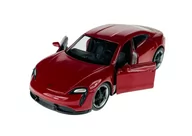 Samochody i pojazdy dla dzieci - WELLY PORSCHE TAYCAN TURBO S CZERWONY 1:34 SAMOCHÓD NOWY METALOWY MODEL - miniaturka - grafika 1