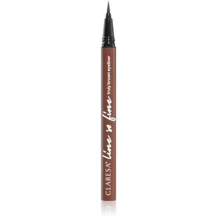 CLARESA LINE SO FINE EYELINER W PISAKU BROWN - Eyelinery - miniaturka - grafika 1