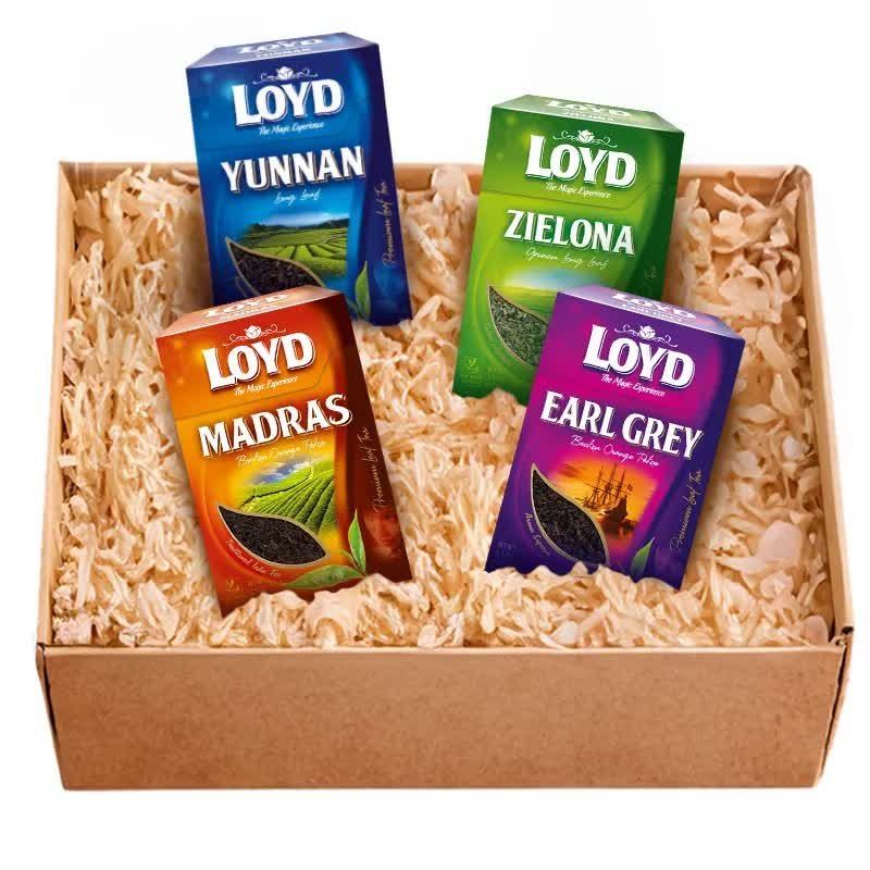LOYD URODZINOWY ZESTAW PREZENTOWY BOX DEGUSTACYJNY HERBATA UPOMINEK PREZENT