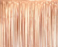 Sylwester - Kurtyna - zasłona na drzwi matowa różowe złoto - 100 x 200 cm - miniaturka - grafika 1