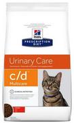 Sucha karma dla kotów - Sucha karma dla kotów HILL'S PD Urinary c/d na dolegliwości przewodu moczowego, z kurczakiem 1,5 kg (9185.08) (052742918501) - miniaturka - grafika 1