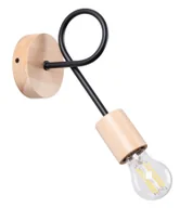 Lampy ścienne - Nowoczesny czarny kinkiet ścienny M132 - Braxis - miniaturka - grafika 1