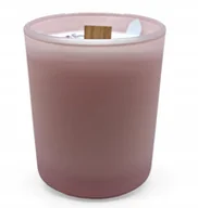 Świece - Świeca Sojowa Ręcznie wykonana różowy mat Handmade 230 ml Trawa Cytrynowa - miniaturka - grafika 1