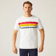 Koszulki sportowe męskie - Regatta Męska koszulka Rayonner Biały, Cotton, Rozmiar: S - miniaturka - grafika 1