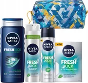 Żele pod prysznic dla mężczyzn - NIVEA MEN Żel pod prysznic + Do golenia + Antyperspirant + Woda po goleniu - miniaturka - grafika 1