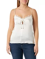 Koszulki i topy damskie - Pinko Damski podkoszulek Tremante ze stretchem, satynowy top, Z05_biało-śnieżnobiały, 12 (M), Z05_biało-śnieżnobiały, 70 - miniaturka - grafika 1