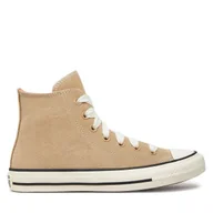 Trampki damskie - Trampki Converse Chuck Taylor All Star Suede Hi A10416C Brązowy - miniaturka - grafika 1