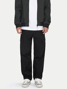 Only & Sons Spodnie materiałowe Ray 22028640 Czarny Loose Fit - Spodnie męskie - miniaturka - grafika 1