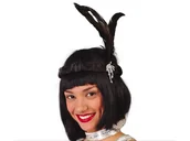 Gadżety dla niej i dla niego - Guirca Opaska elastyczna "Retro Lata 20" czarna GUIRCA GU13200 - miniaturka - grafika 1