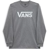 Koszulki męskie - Vans Męska koszulka z długim rękawem Vans Classic Ls, szara (Athotic Heather/Poseidon), L, Szary wrzosowo-biały, XL - miniaturka - grafika 1