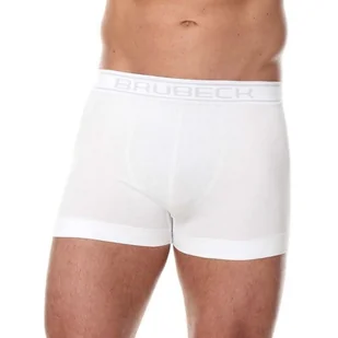 Bokserki męskie BRUBECK Comfort Cotton bezszwowe z oddychającej bawełny Rozmiar S Kolor biały - Brubeck - Majtki damskie - miniaturka - grafika 1