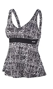 Beco Beco Damski top Beco tankini-top, C-cup Mix It! tankini wielokolorowa biały i czarny 40 36191 - Koszulki i topy damskie - miniaturka - grafika 1