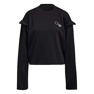 adidas Sweter damski Crew Neck czarny 38 - Swetry damskie - miniaturka - grafika 1