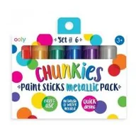 Przybory szkolne - Farby w kredce Chunkies Paint Sticks Metallic 6szt - miniaturka - grafika 1