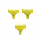 Pozostałe akcesoria fryzjerskie - Wahl, zestaw 3 nasadek plastikowych żółtych do trymera Wahl Detailer, 1.5mm, 3mm, 4.5mm - miniaturka - grafika 1