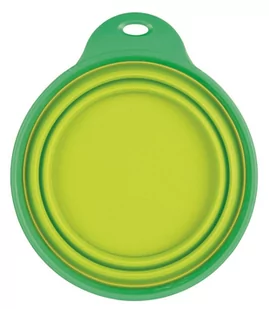 Trixie Miska podróżna, silikonowa, z obręczą, 0.5 l/o 14 cm TX-25017 - Sprzęt podróżny i transportery dla psów - miniaturka - grafika 1