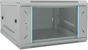 vidaXL Szafa sieciowa z przechowywaniem Szary 53 x 60 x 30 cm Stal - Szafy rack - miniaturka - grafika 1