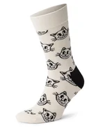 Skarpetki męskie - Happy Socks Skarpety unisex Mężczyźni beżowy nadruk, 41-46 - miniaturka - grafika 1