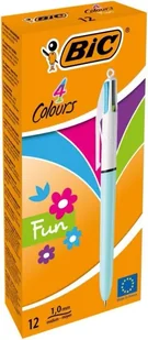 Długopis 4 Colours Fashion (12szt) BIC - Przybory szkolne - miniaturka - grafika 1