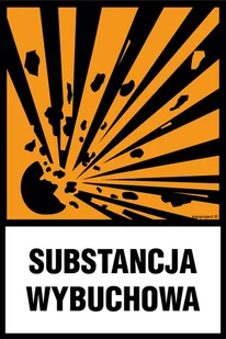 LB008 SUBSTANCJA WYBUCHOWA, FN - FOLIA SAMOPRZYLEPNA; (75X100MM) - Systemy ekspozycyjne i znaki informacyjne - miniaturka - grafika 1