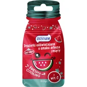 Witaminy i minerały - Dosfarm Drażetki odświeżające z witaminą C, smak arbuz i mięta, 15 g - miniaturka - grafika 1