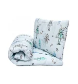 Pościel dla dzieci - Pulp Pościel bawełniana  Roboty 5Y42A1 5Y42A1 SAM  80X100 - miniaturka - grafika 1