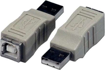 Adapter USB PremiumCord USB - USB-B Szary kur-3