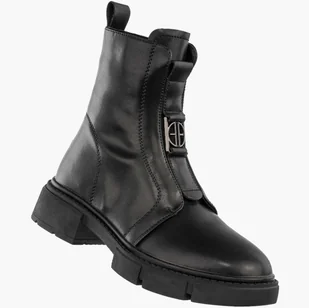 Trapery Damskie Skórzane Buty Na Zimę Ocieplane Botki Czarne Filippo DBT6524/25BK Czarny 36 - Botki damskie Trapery Damskie Skórzane Buty Na Zimę Ocieplane Botki Czarne Filippo DBT6524/25BK Czarny 36 - Botki damskie - miniaturka - grafika 1